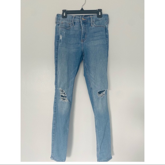 Hollister Denim - Juniors Hollister Size 24 (0) Skinny blue jeans